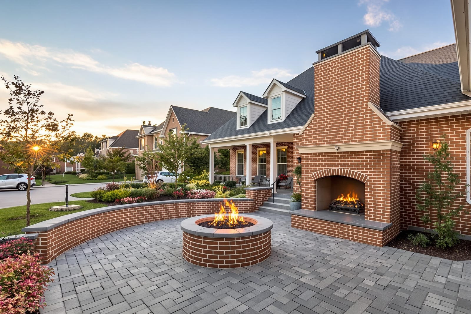 Brick Fireplaces