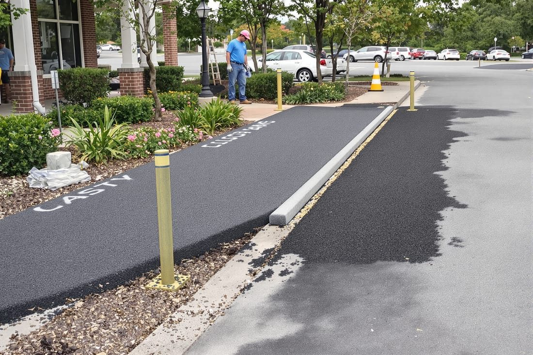 Speed Bumps, Curbs, and Asphalt Accessories