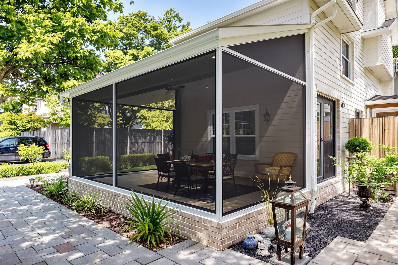 Patio Screening Installation