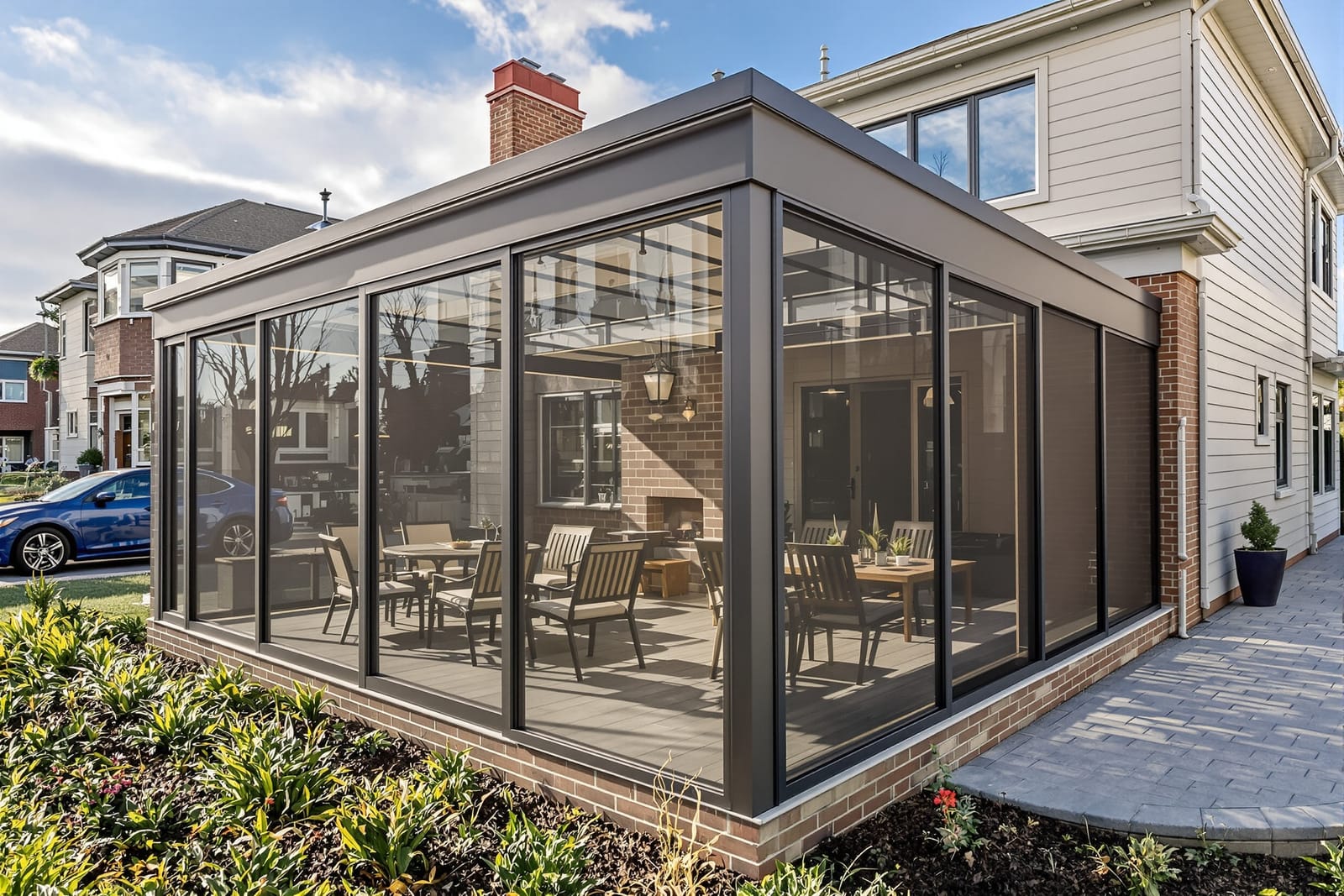 Commercial Patio and Outdoor Screening