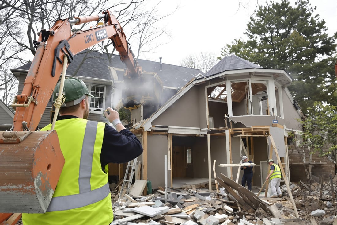Demolition project in Austin
